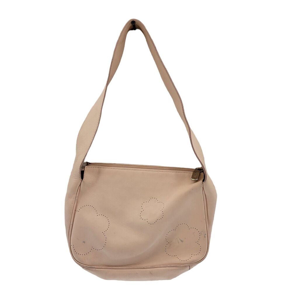 Furla Blush Pink Leather Shoulder Bag 10"‎ x 7" x 2"